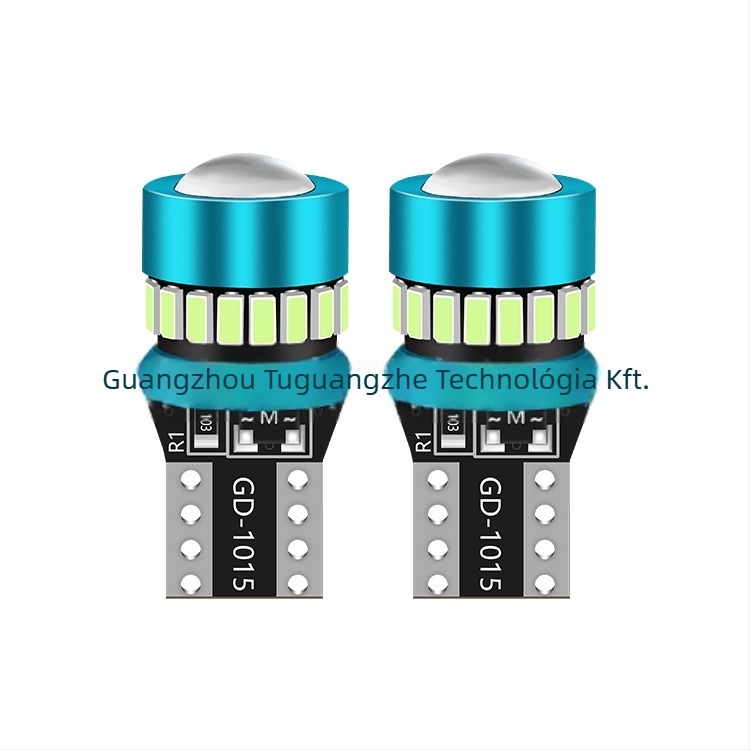 T10 LED autó világító lámpa lencsével - rendszámtábla világítás, 12V, 1W, 120lm, IP63