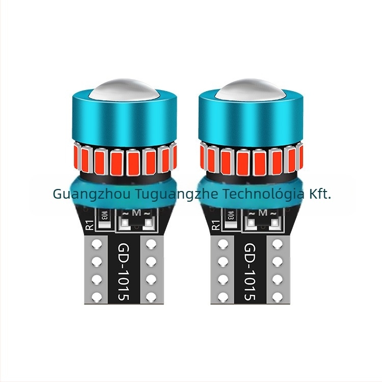 T10 LED autó világító lámpa lencsével - rendszámtábla világítás, 12V, 1W, 120lm, IP63