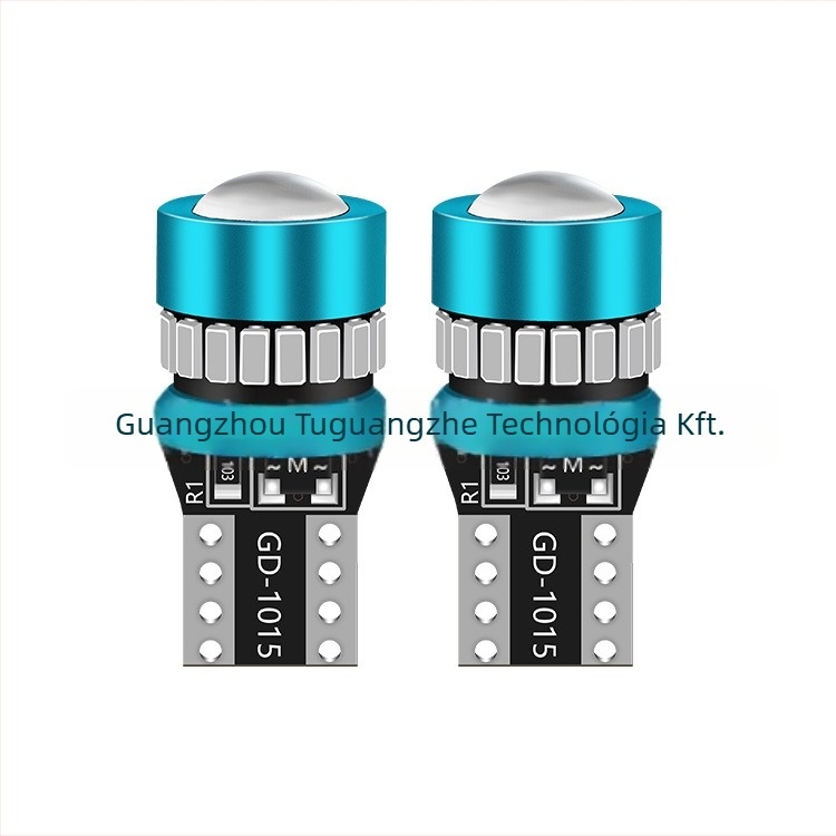 T10 LED autó világító lámpa lencsével - rendszámtábla világítás, 12V, 1W, 120lm, IP63