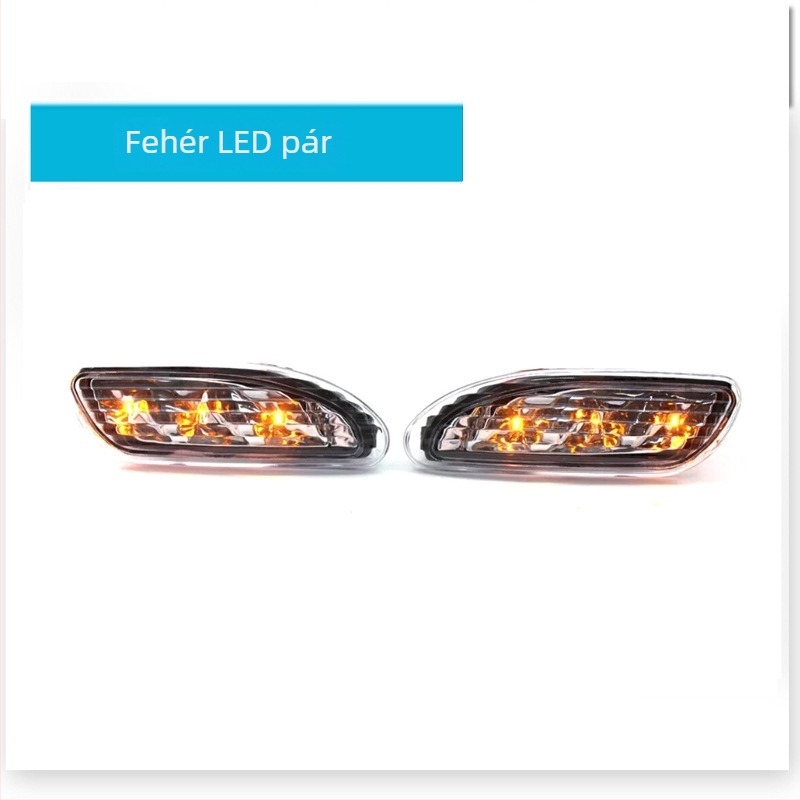 LED oldalsó lámpák a Mercedes-Benz C-Class W203 (2001-2007) számára — Márka CZPINCHEN; Anyag PC+LED; Modellek 2038200721, 2038200821; Alkatrész-számok 2038200721, 2038200821; Alkalmazható modellek Mercedes-Benz C-Class W203 2001-2007