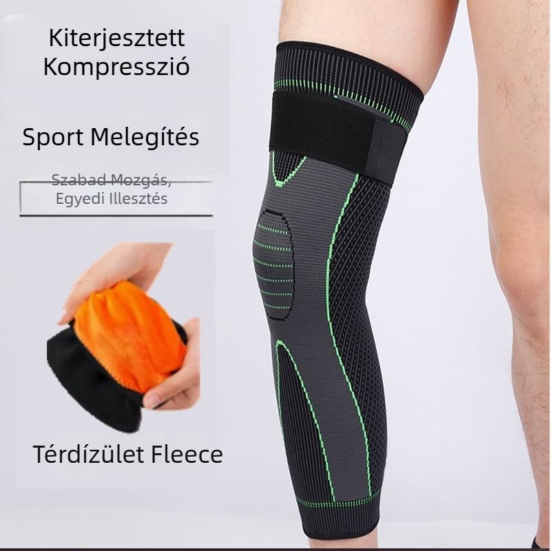 Térdvédők szivacsos párnázással, felnőtteknek, alkalmas súlyemelésre, térd védelem