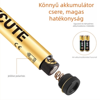 Hosszított vezetékégető toll — gumírozott fogantyú, 1,5V akkumulátorral, DIY kötéshez és patchwork varráshoz
