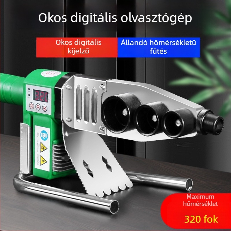 PPR vízcső forróöntő gép, elektronikus hőmérséklet-szabályozás, 0-63°C, testreszabható feldolgozás, vízcső hegesztés