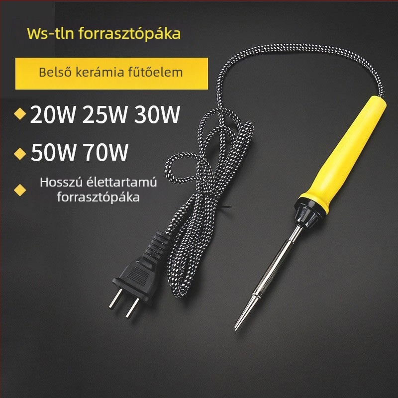 Háztartási forrasztópáka kerámia fűtőelemmel, 220 V, öt teljesítménybeállítás: 20/25/35/50/70 W, elektromos fűtés