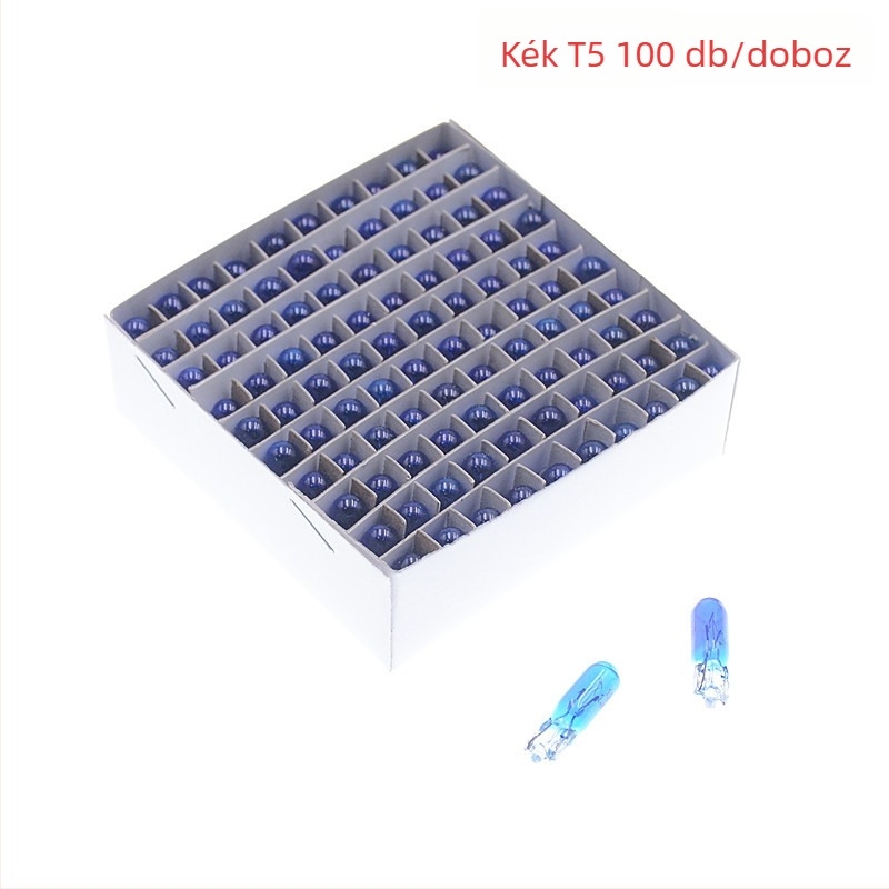 Személyautó műszerlámpa, T5 modell, 12V, 1.2W, lapos dugaszoló