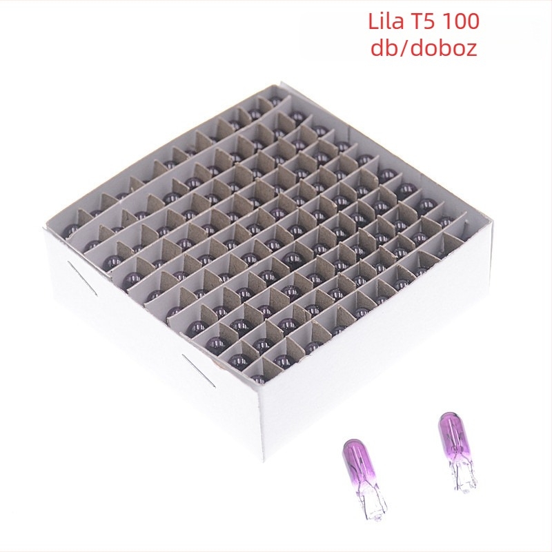 Személyautó műszerlámpa, T5 modell, 12V, 1.2W, lapos dugaszoló