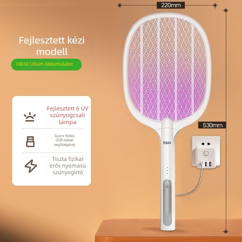 Chigo Elektromos szúnyogcsapó beépített akkumulátorral, UV lámpával, 31–40 m² lefedettség, töltési idő 1–3 óra, ölési mód: fényhullám csapda + elektromos sokk