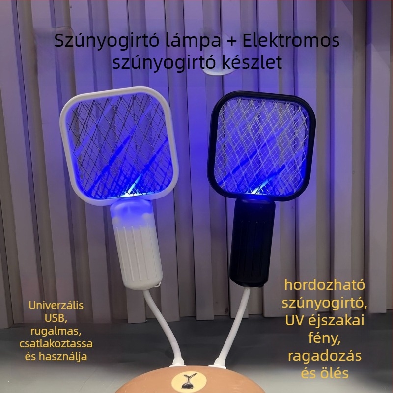 Szívó típusú szúnyogirtó, 360° forgás, LED világítás, csapda és biotikus vonzás, alkalmas 10 m² alatti helyiségekhez