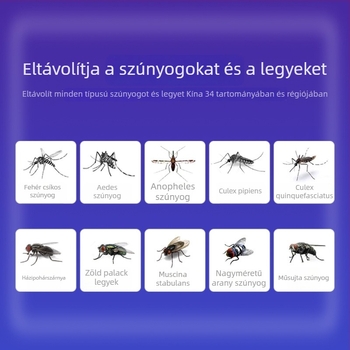 Antarctic People LED szúnyogirtó lámpa beltéri használatra, elektromos sokk, 21–30 m² lefedettség, modell 0000