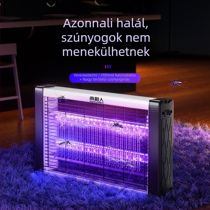 Antarctic People LED szúnyogirtó lámpa beltéri használatra, elektromos sokk, 21–30 m² lefedettség, modell 0000