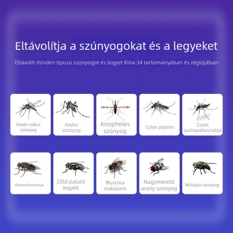 Antarctic People LED szúnyogirtó lámpa beltéri használatra, elektromos sokk, 21–30 m² lefedettség, modell 0000