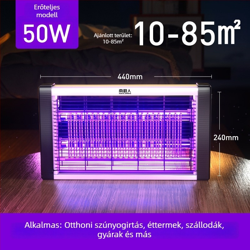 Antarctic People LED szúnyogirtó lámpa beltéri használatra, elektromos sokk, 21–30 m² lefedettség, modell 0000