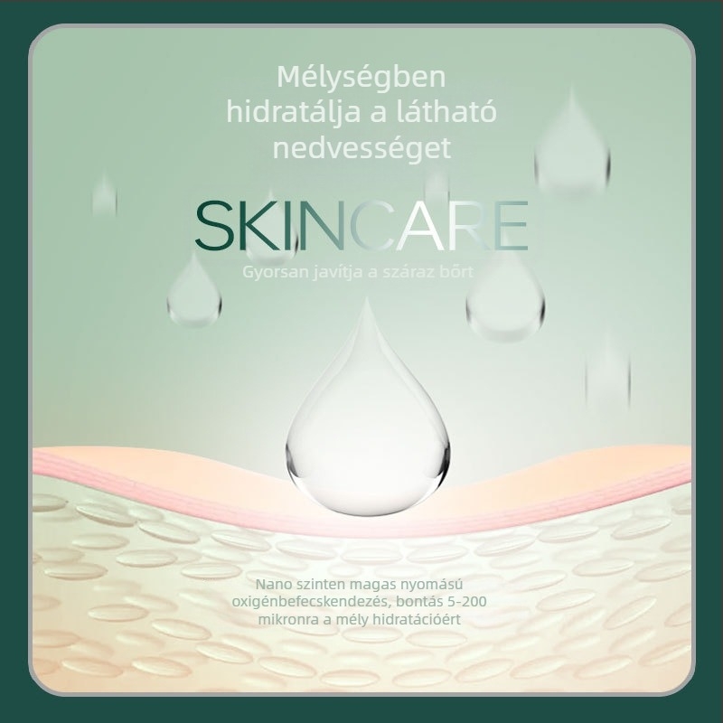 Nano arcmaszkos hidratáló készülék – hordozható, újratölthető szépség eszköz, hideg permet, 0,1 ml/min permetezés, 5V USB energia, ABS ház