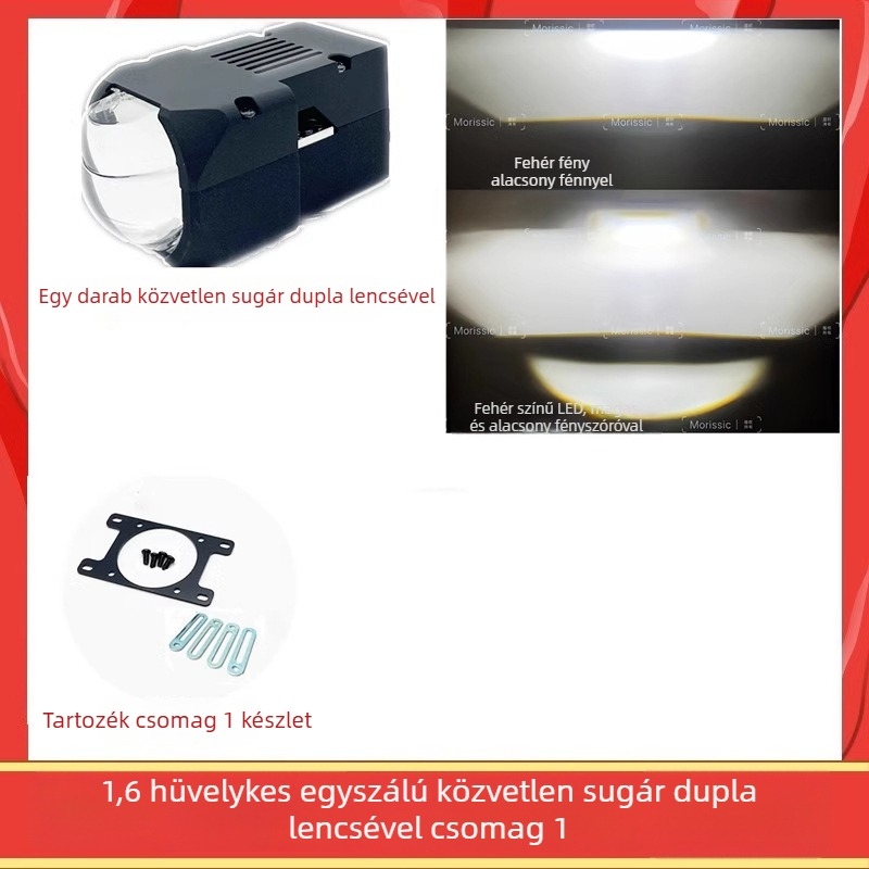 Autó LED fényszóró modul, 60W, 12V, ötvözet test, direkt-mátrix modul, élettartam 50 000 óra