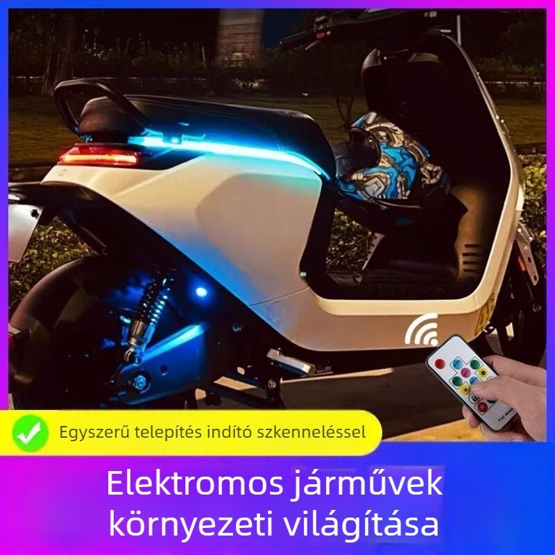 Elektromos robogó ülés párna LED fénycsíkkal, kompatibilis E/N sorozattal, modell M95C