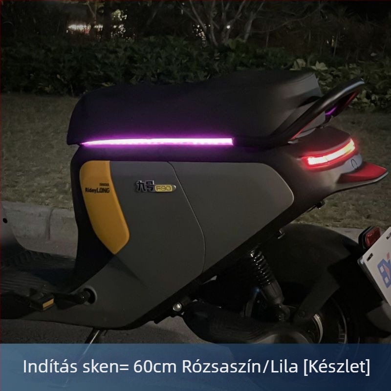 Elektromos robogó ülés párna LED fénycsíkkal, kompatibilis E/N sorozattal, modell M95C