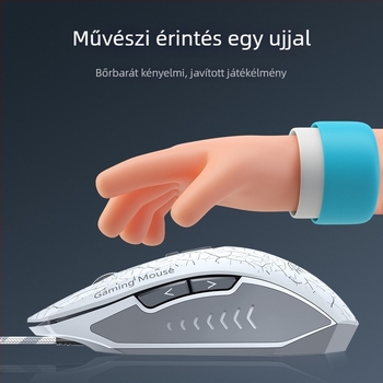 Optikai vezetékes gamer egér, 7 gomb, 8000 DPI, USB