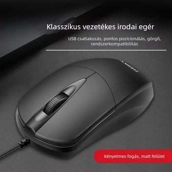 9 gombos egér, 2.4G + Bluetooth, PS-2 interfész (ergonómiai támogatás nélkül)