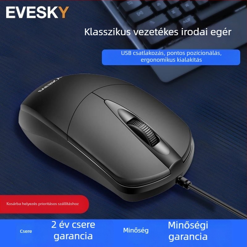 9 gombos egér, 2.4G + Bluetooth, PS-2 interfész (ergonómiai támogatás nélkül)