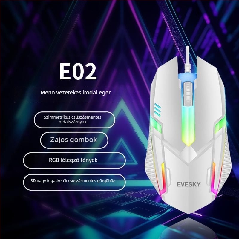 9 gombos egér, 2.4G + Bluetooth, PS-2 interfész (ergonómiai támogatás nélkül)