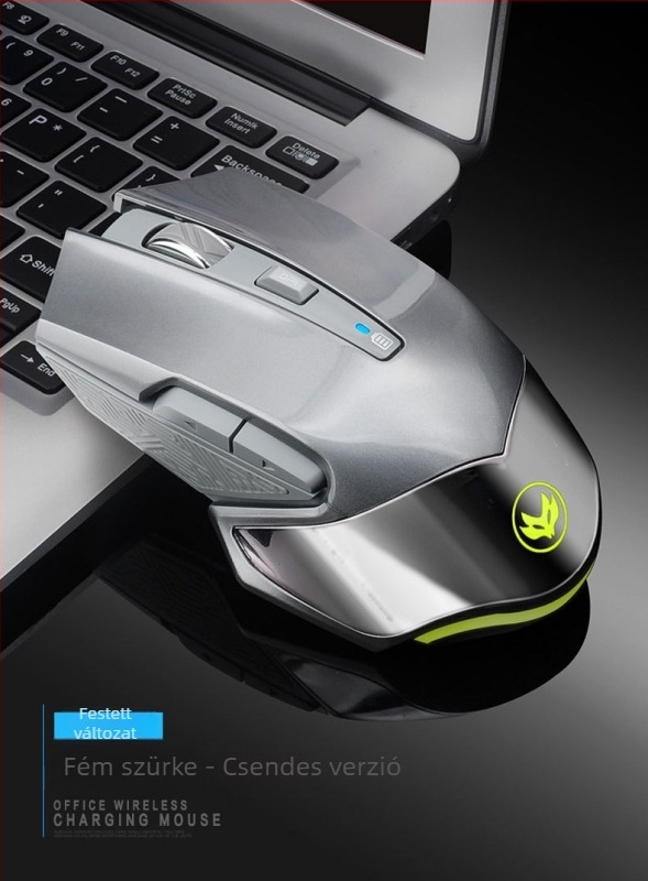 T3 vezeték nélküli egér, 1600dpi, USB, 2.4GHz, 6 gomb, ergonómikus kialakítás