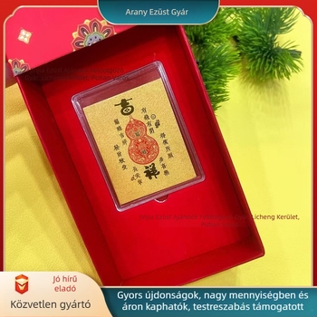 999 tiszta aranyból készült arany telefon matrica, hátoldali ragasztóval