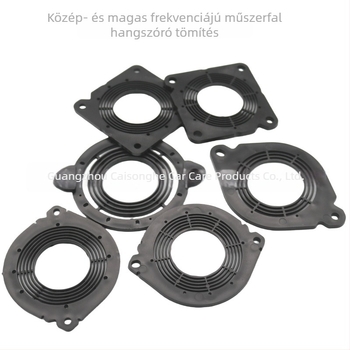 Műszerfalhoz készülő hangszóró rögzítő keret tömítéssel és alátéttel — kompatibil Toyota, Honda, Nissan és Mazda; középfrekvenciás és magas frekvenciájú hangszórók