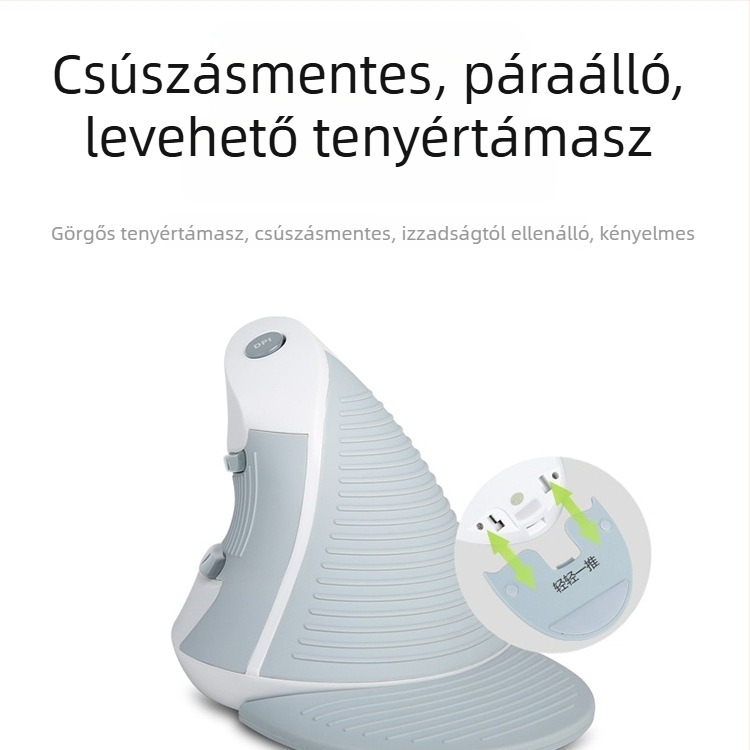 Függőleges USB-s ergonómikus egér, 5 gomb, optikai szenzor, Modell M618