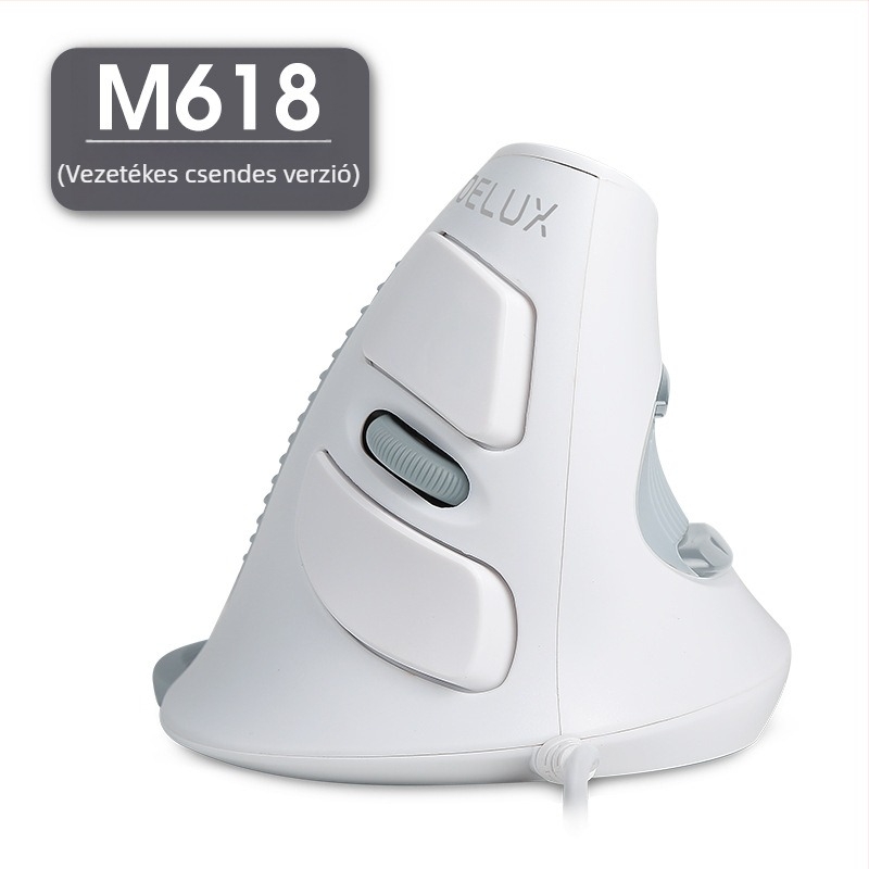 Függőleges USB-s ergonómikus egér, 5 gomb, optikai szenzor, Modell M618