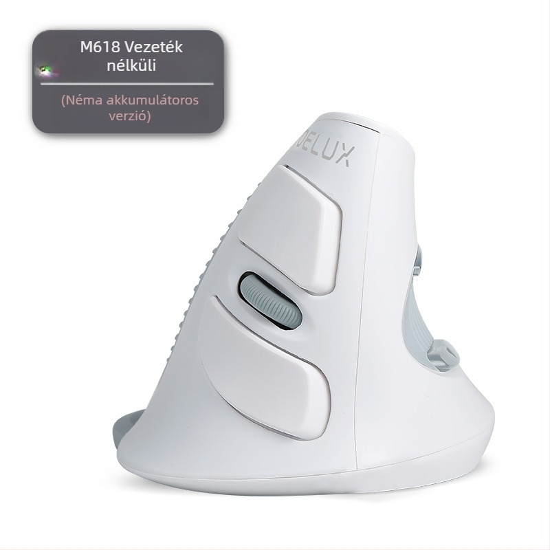 Függőleges USB-s ergonómikus egér, 5 gomb, optikai szenzor, Modell M618