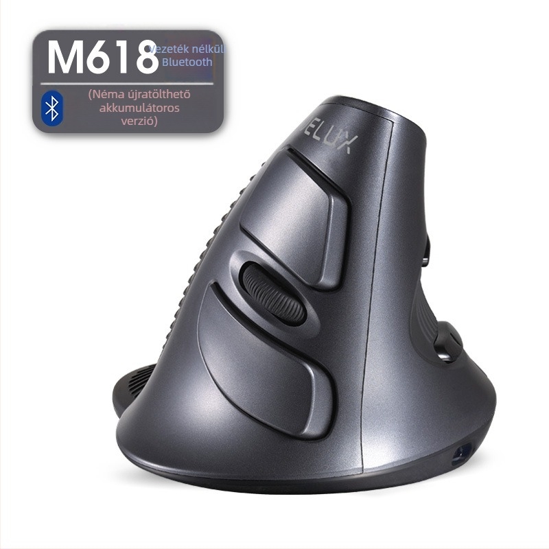 Függőleges USB-s ergonómikus egér, 5 gomb, optikai szenzor, Modell M618