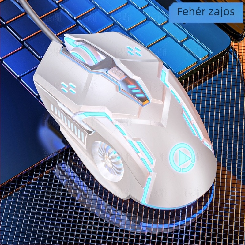 G5 vezetékes játékegér, 3200 DPI, 6 gomb, USB