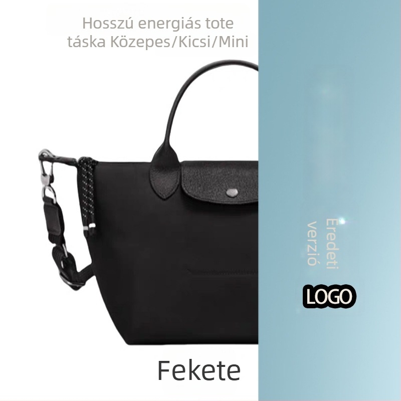 Uniszex dumpling táska Energy sorozatból, dragon-inlay díszítéssel, váll- vagy crossbody, nylon