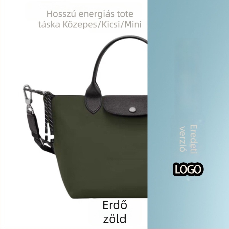 Uniszex dumpling táska Energy sorozatból, dragon-inlay díszítéssel, váll- vagy crossbody, nylon
