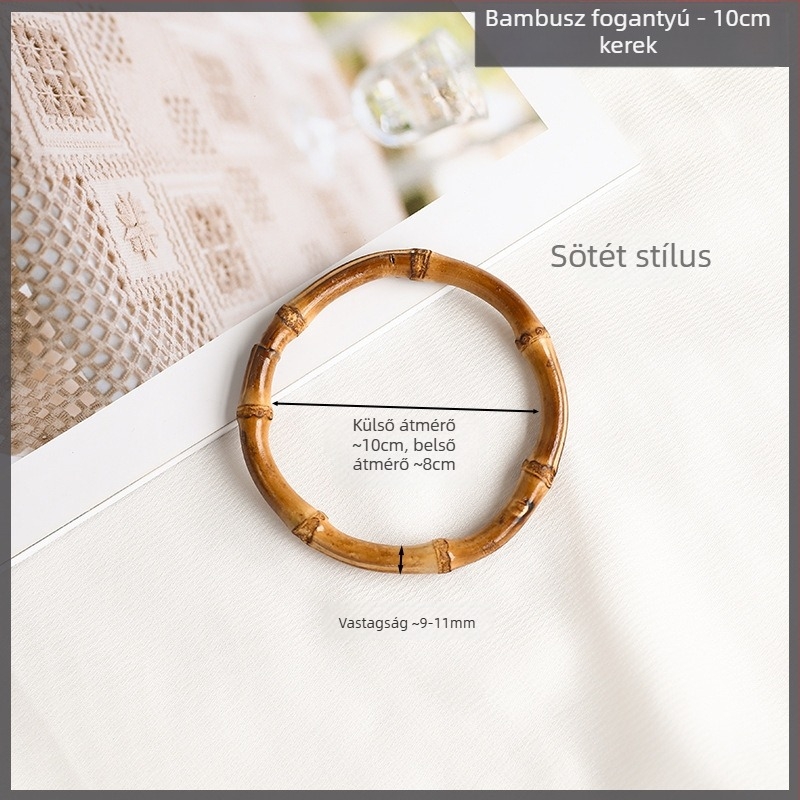 DIY szövött táskafogantyú — fém, érett női stílus, minta: egyéb