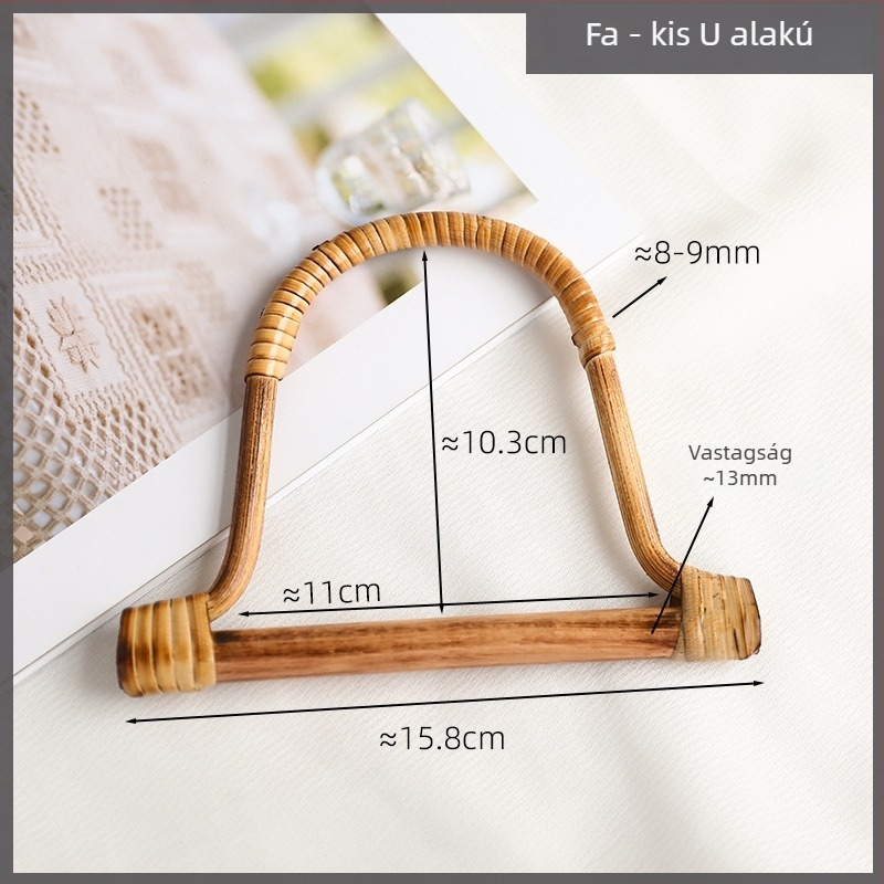 DIY szövött táskafogantyú — fém, érett női stílus, minta: egyéb