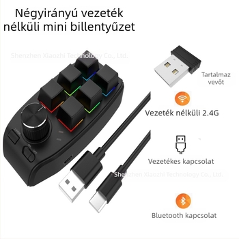 Személyre szabott makró billentyűzet A-1, egysoros felépítés, programozható makrók