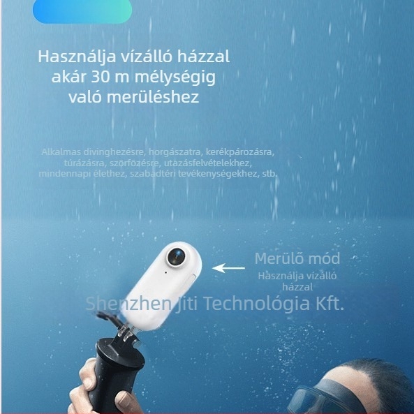4K akciókamera első személy nézetben kültéri sportokra, Wi‑Fi, TF-kártya támogatás