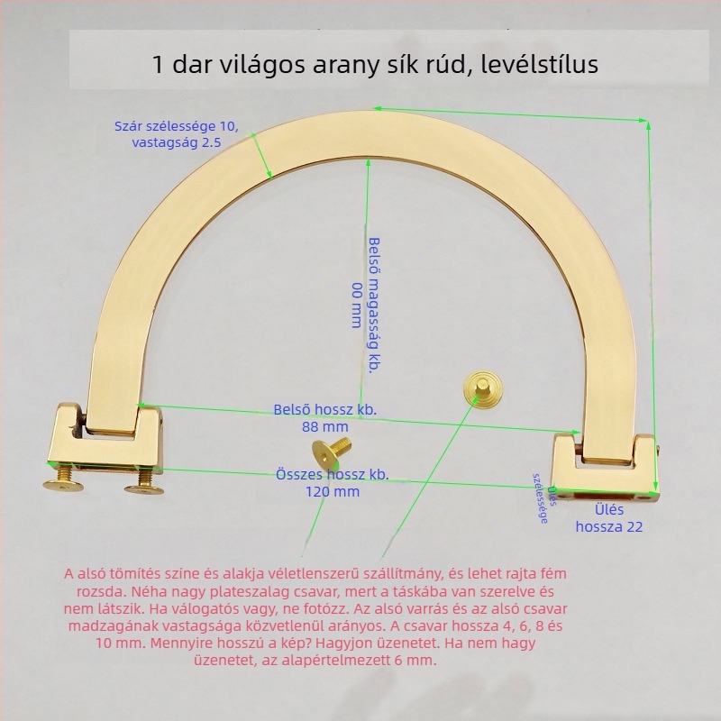 Táska hardver készlet kör- és félkör alakú fogantyúkkal, üreges markolatokkal, fémrögzítésű fogantyúkkal, bambusz gyöngyös kiegészítőkkel és hordozó gyűrűkkel — 2024 tavasz.