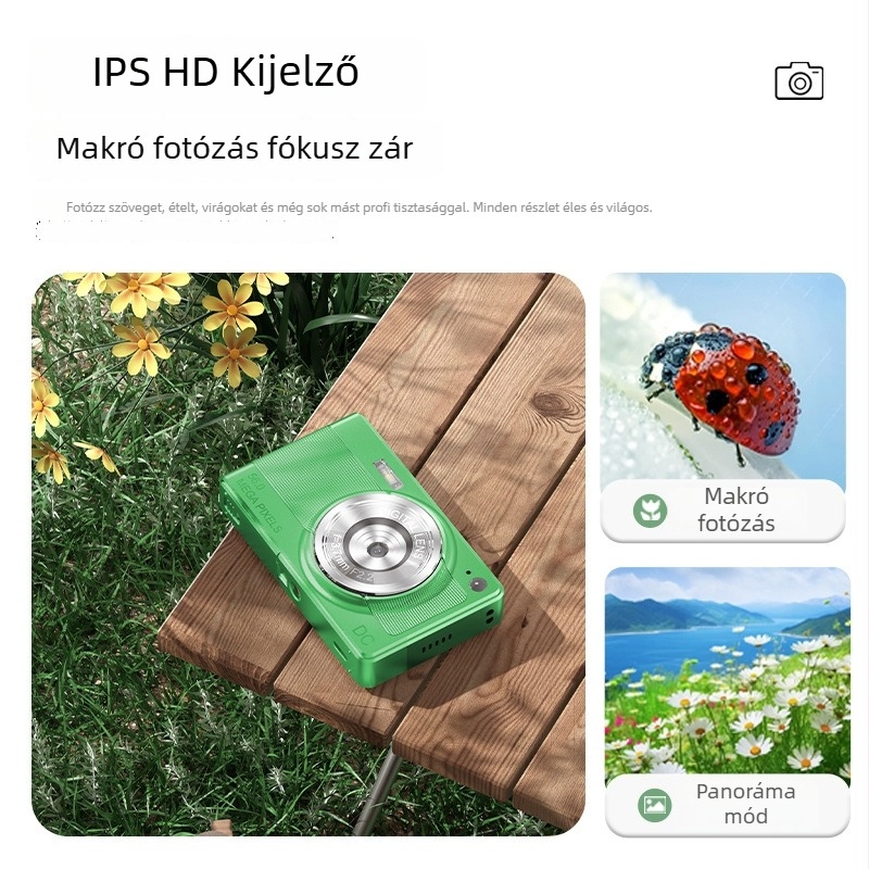 CCD-digitális kamera autofókusszal — 56 MP, 16x optikai zoom, arcprioritás funkció, elektronikus képstabilizáció, USB 2.0