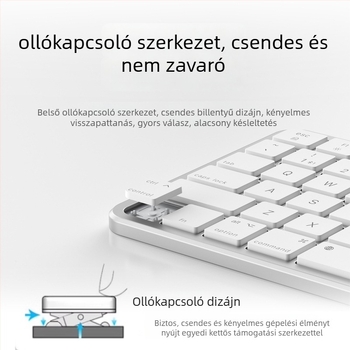 Tablet billentyűzet, vezeték nélküli, 98+ billentyű, ABS anyag, 2024-es modell