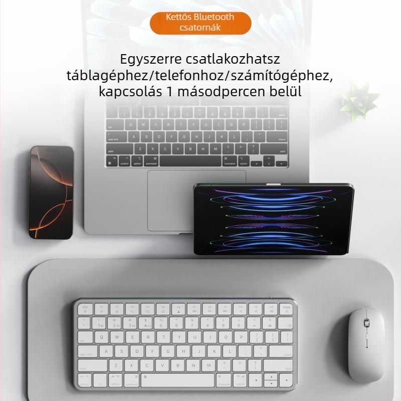Tablet billentyűzet, vezeték nélküli, 98+ billentyű, ABS anyag, 2024-es modell