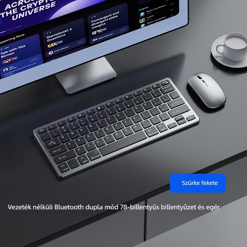 Tablet billentyűzet, vezeték nélküli, 98+ billentyű, ABS anyag, 2024-es modell