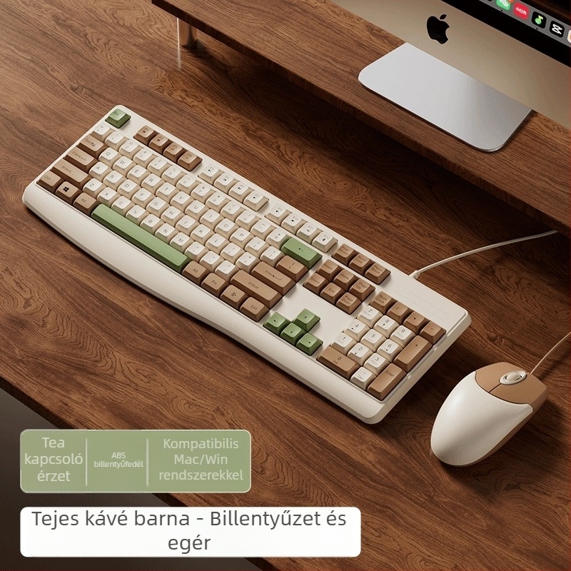 Billentyűzet–egér készlet (510a) – USB billentyűzet, USB egér, kompatibil asztali számítógéppel és laptopokkal.
