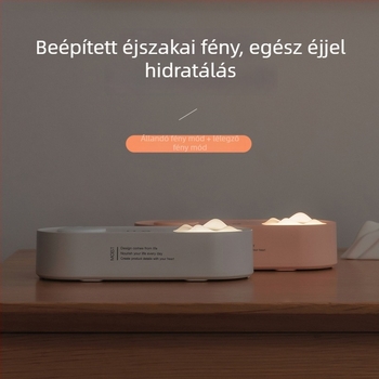 USB-s vízüveg-humidifikátor, 1 párásító kimenet, tartály 1,0–2,5 L, 31–40 m²-es területhez, aromaterápia, csendes aerosolizálás