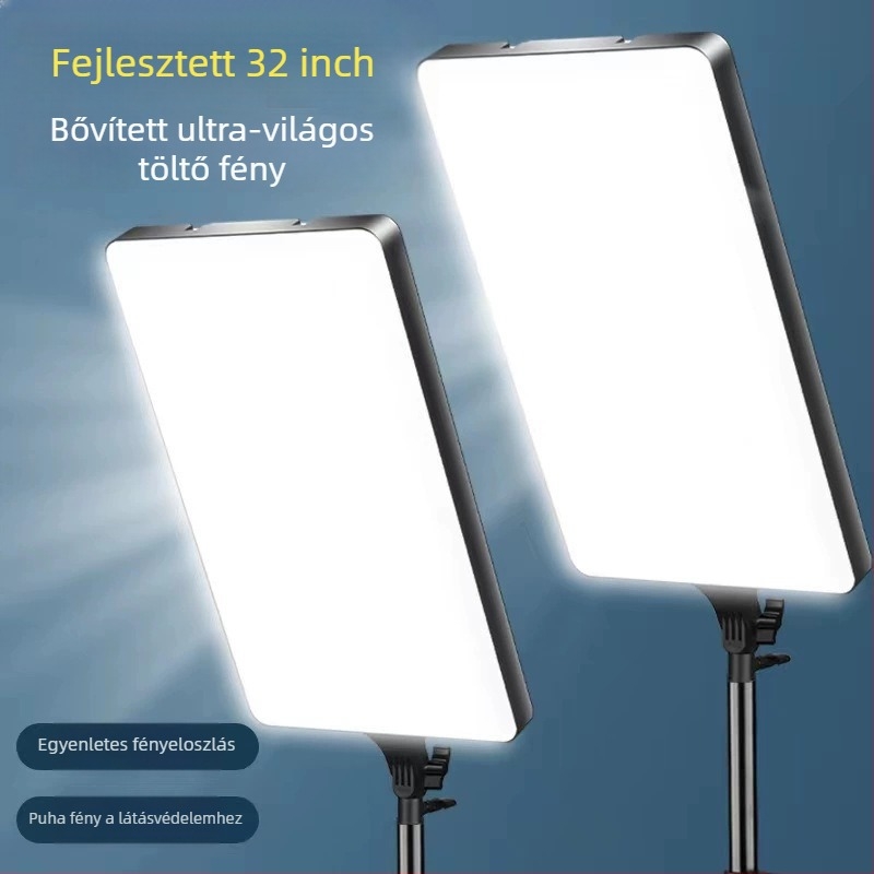 LED panel élő fotózáshoz töltőfényhez — 51–100W, 220V, tri-színű LED, függőleges rögzítés, testreszabható