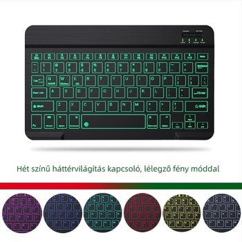 Bluetooth billentyűzet és egér készlet RGB háttérvilágítással okostelekre és tabletekre, ergonikus kialakítás, Bluetooth kapcsolattal, testreszabható beállítások
