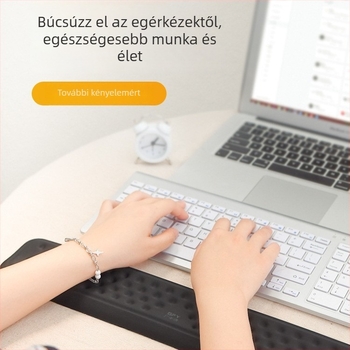 Két részes csuklótámasz-készlet billentyűzethez és egérhez; gyanta alátét; műanyag öntéses kivitel; csúszásmentes; OEM testreszabás elérhető