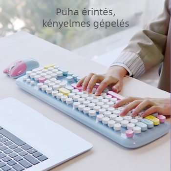 MOFII Zero Vezeték nélküli billentyűzet és egér készlet – USB interfészek, 1600dpi fotóelektronikus, ergonomikus, vízálló, irodai/notebook használatra