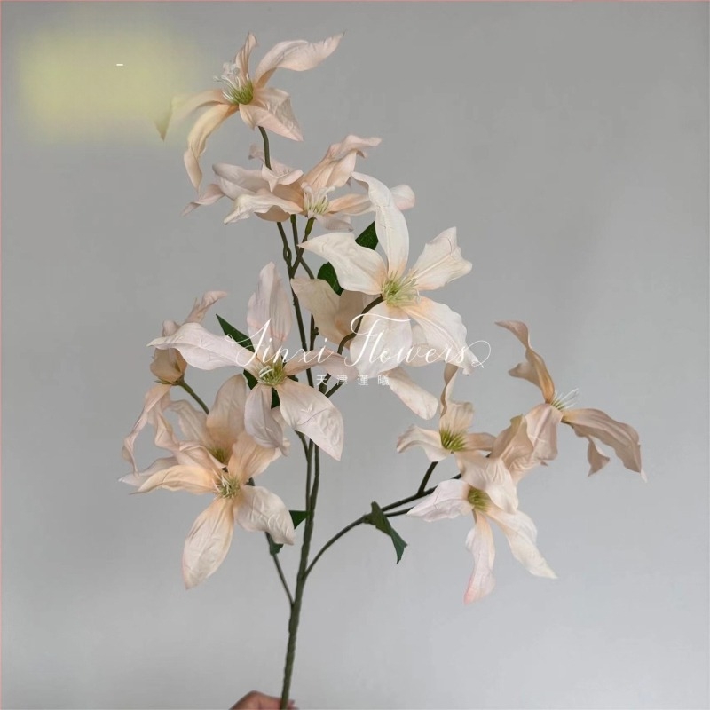 Esküvői művirágok kültéri fotózáshoz, selyem virágok orchidával, Jin xi Jinxi-0922-1